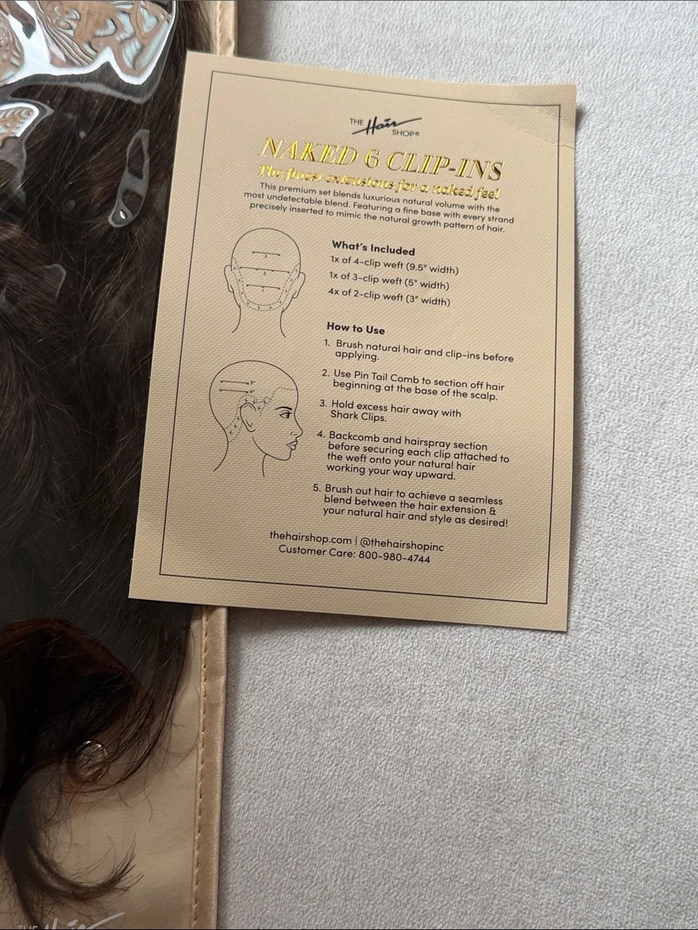Naked 6 Clip-Ins - Dark Brown Hair Extensions